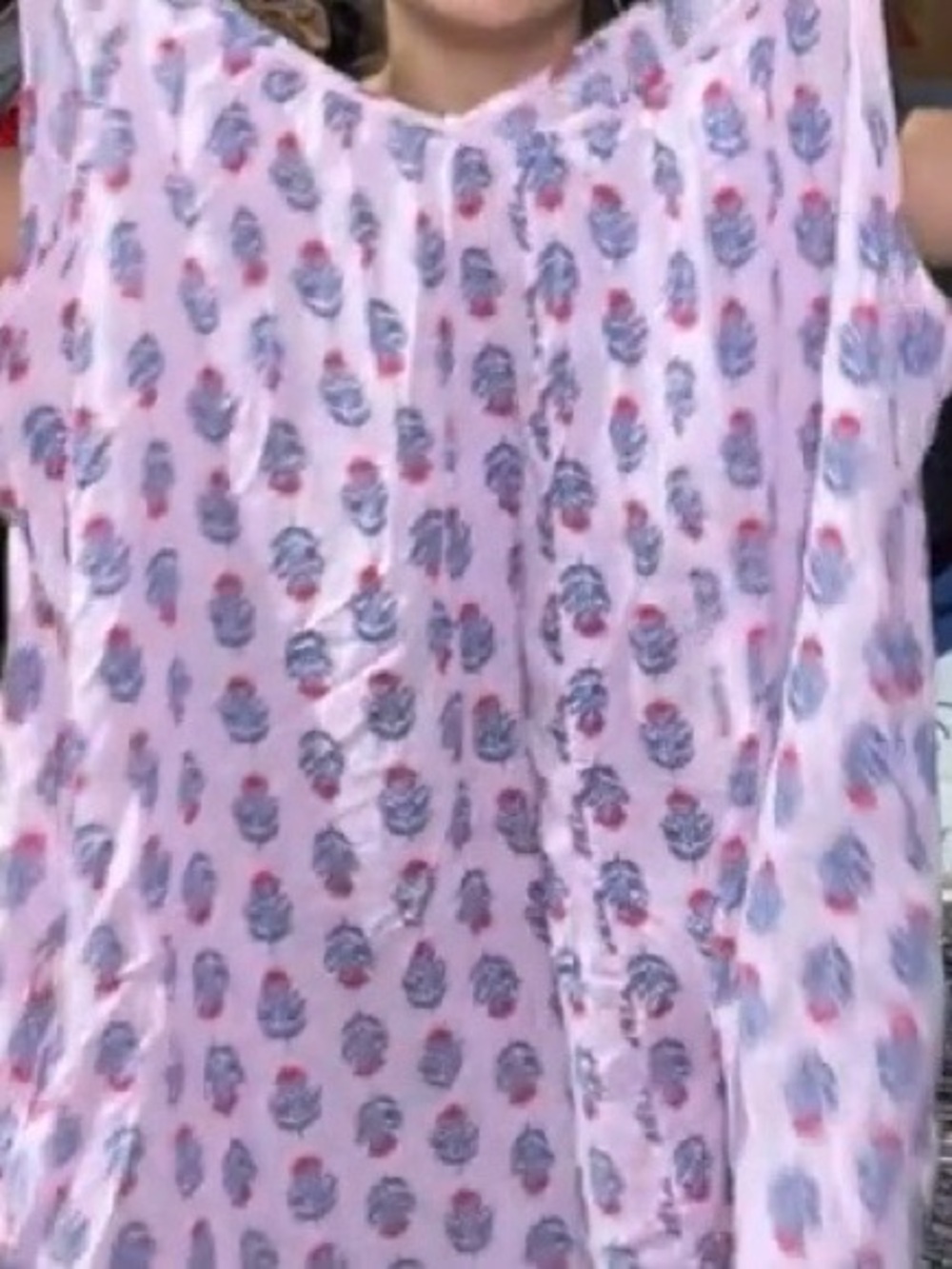 Old Navy Pink Floral Print Midi Dress swim coverup